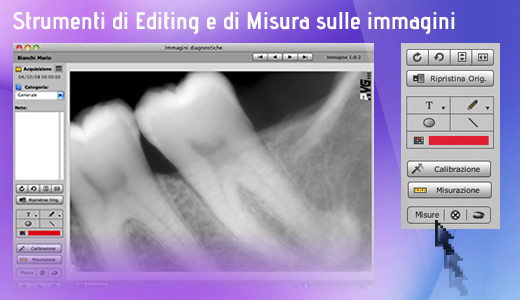 Strumenti di Editing e di Misura sulle immagini