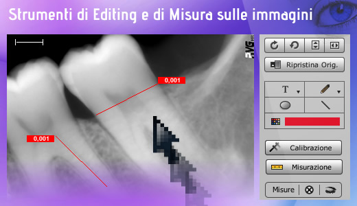 Strumenti di Editing e di Misura sulle immagini